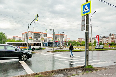Новые светофоры в Великом Новгороде